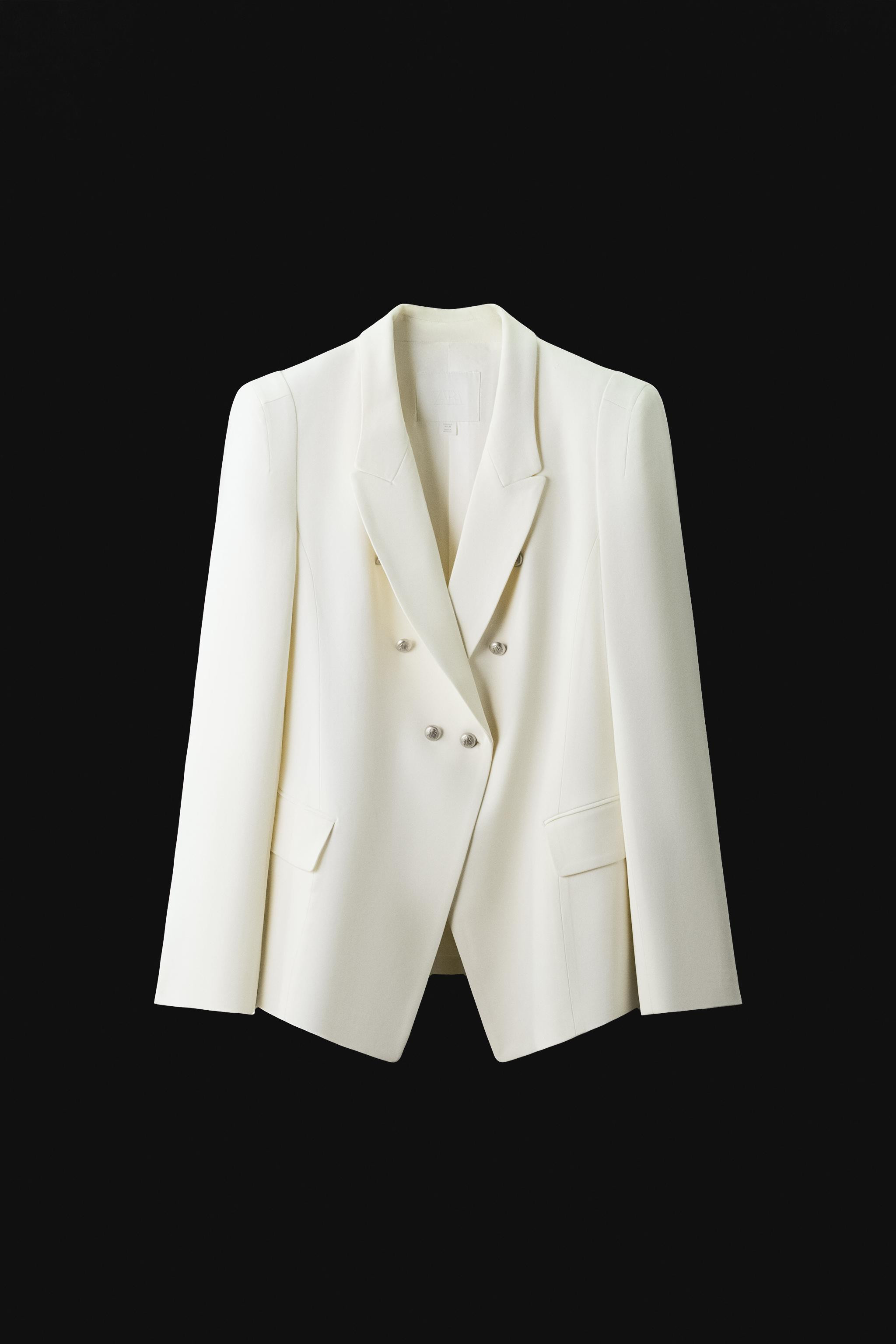 ZW COLLECTION DOUBLE BREASTED BLAZER WITH SHOULDER PADS | Zara US