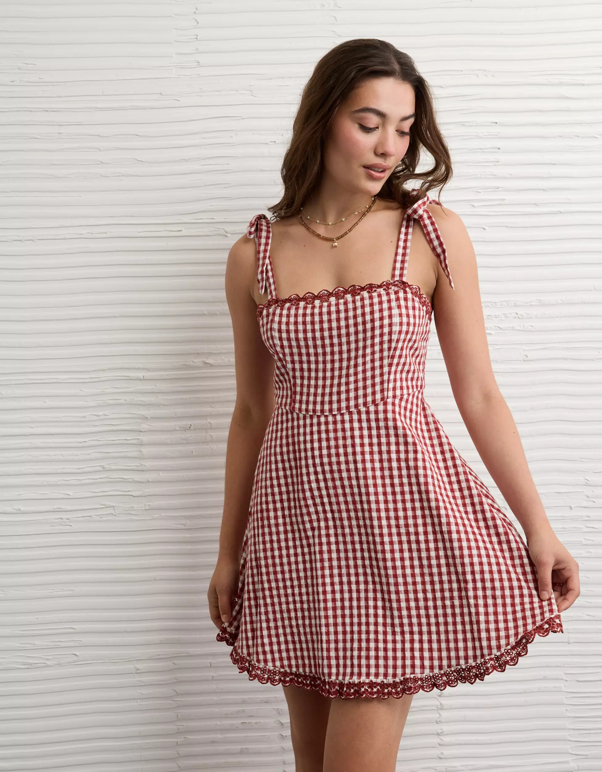 AE Square Neck Mini Dress | American Eagle Outfitters (US & CA)