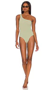 Hunza G Nancy One Piece in Sage from Revolve.com | Revolve Clothing (Global)