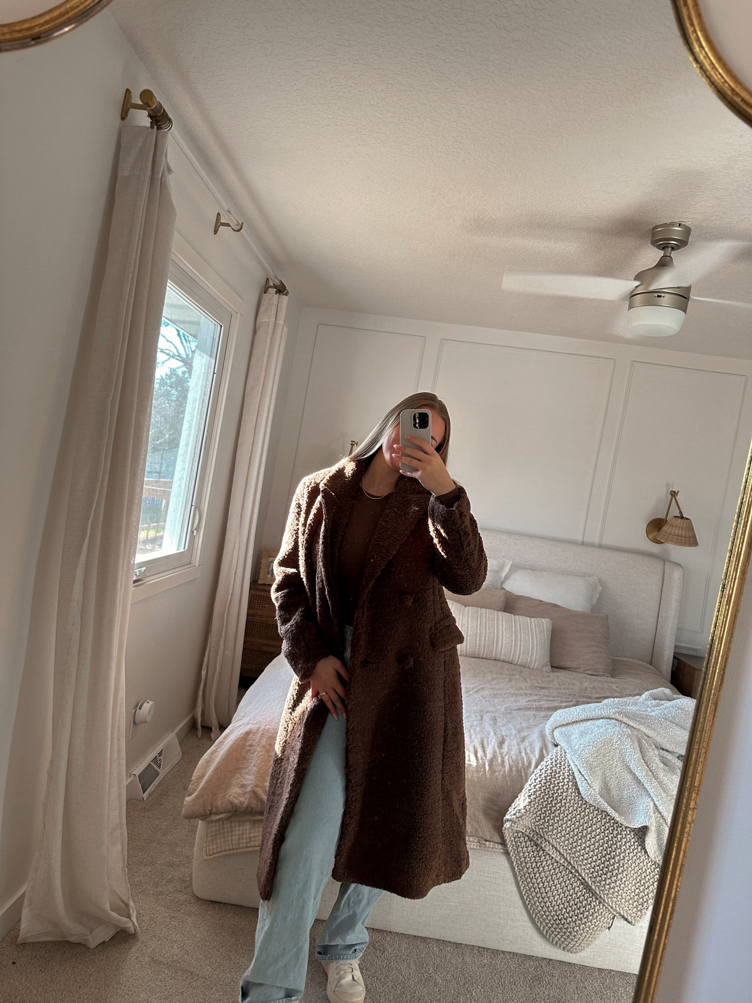 Brown teddy coat from Anthro! 

#LTKWorkwear #LTKHoliday #LTKSeasonal