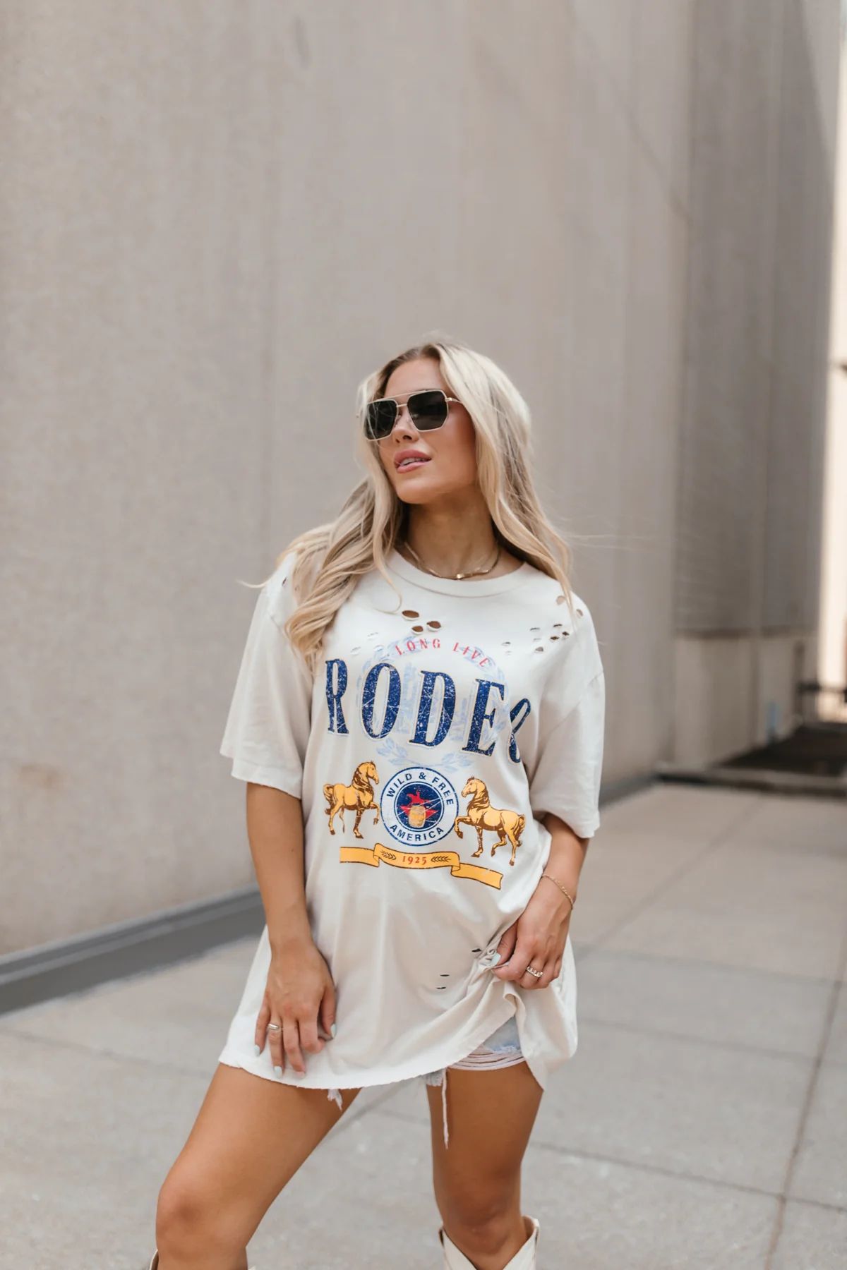 Rodeo Distressed Tee | The Post