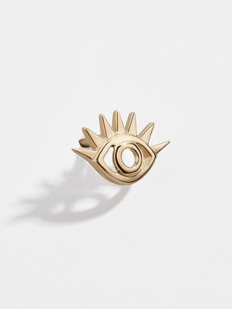 Fortuna Solid Gold Earring | BaubleBar (US)