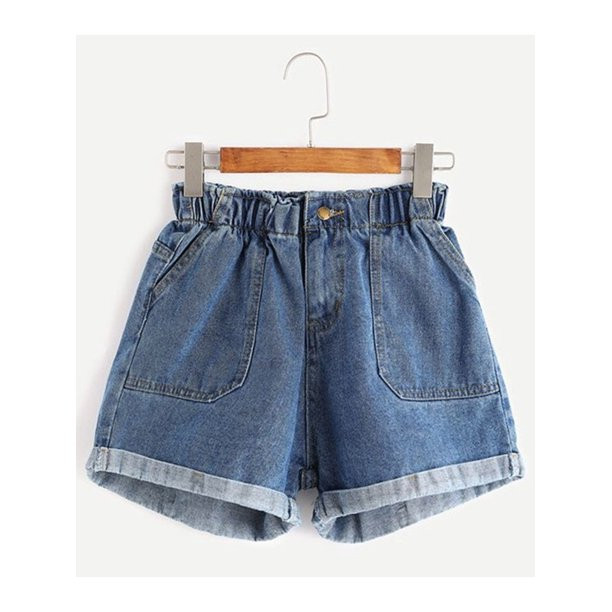 Women Slim Fit Denim Shorts High Waist Shorts | Walmart (US)
