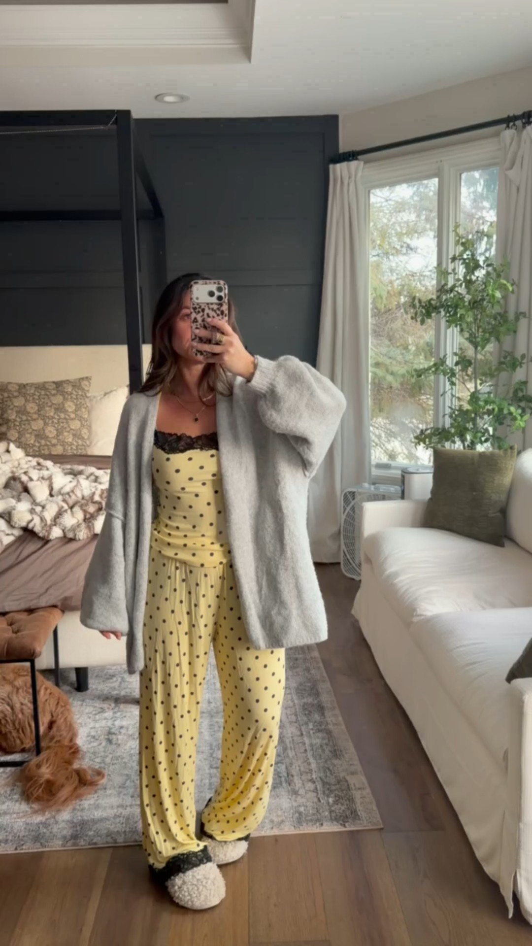 Yellow polka dot pajamas for spring ✨🌸

#LTKselfcare #LTKgrwm #LTKootd