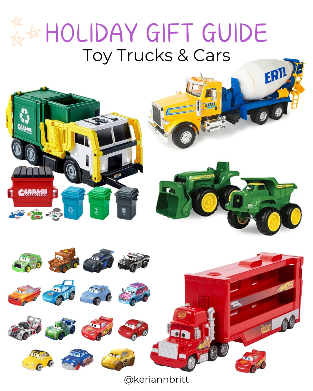 2024 Holiday Gift Guide - Toy Trucks and Cars

2024 gifts / Christmas gift / presents for everyone / gift guide / holiday gift / Christmas gift guide / gifts for him / gifts for her / popular holiday gifts / toys for boys / toddler gifts / John Deere toy / vehicle toys 

#LTKGiftGuide #LTKKids #LTKHoliday