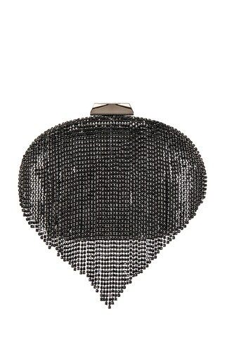 olga berg Bria Crystal Fringed Bag in Black from Revolve.com | Revolve Clothing (Global)