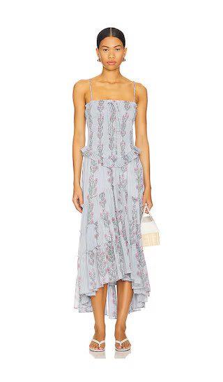 Free People Alejandra Midi Dress in Blue. - size S | Revolve Clothing (Global)