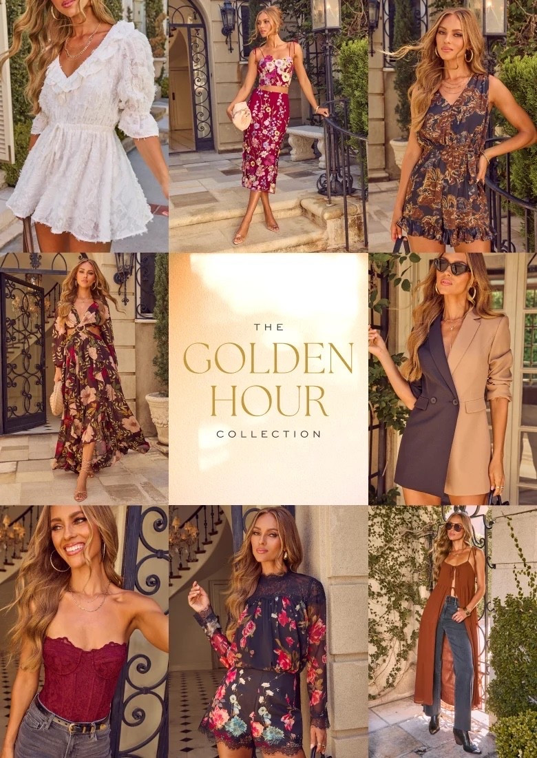 The GOLDEN HOUR Collection from VICI just Dropped and it is SO GOOD! 🌅

Use code SAVE35 for 35% off SITEWIDE ➕ Free Expedited Shipping! 

Romantic style, florals and lace and flirty vibes 👌🏻 These pieces are perfect for happy hour, date night or late summer sunsets


Tap below to shop 👇🏻🔗🧡


#VICI collection 
#new collection 
#golden hour 
#romantic style 
#floral dresses
#maxi dresses 
#mini dresses 
#romper 
#date night outfit
#brunch outfit
#happy hour outfit
#affordable fashion 
#fall fashion 
#fall outfit inspo 
#late summer to Fall 
#Fall transition outfit 
#sale alert
#ootd 
￼

#LTKootd #LTKSeasonal #LTKOver40