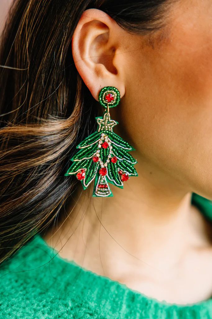 Treasure Jewels: Pine Tree Green Earrings | The Mint Julep Boutique