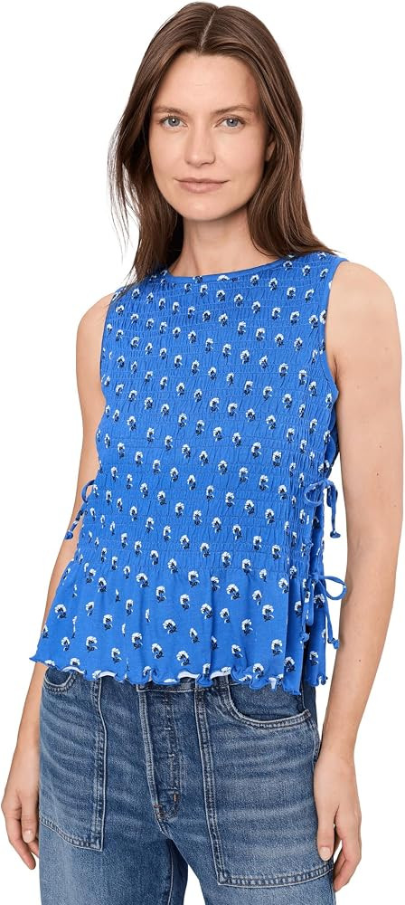 Madewell Side Tie Smocked Tank | Amazon (US)