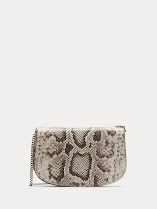 Snake-Print Italian Leather Crossbody Bag | Banana Republic (US)