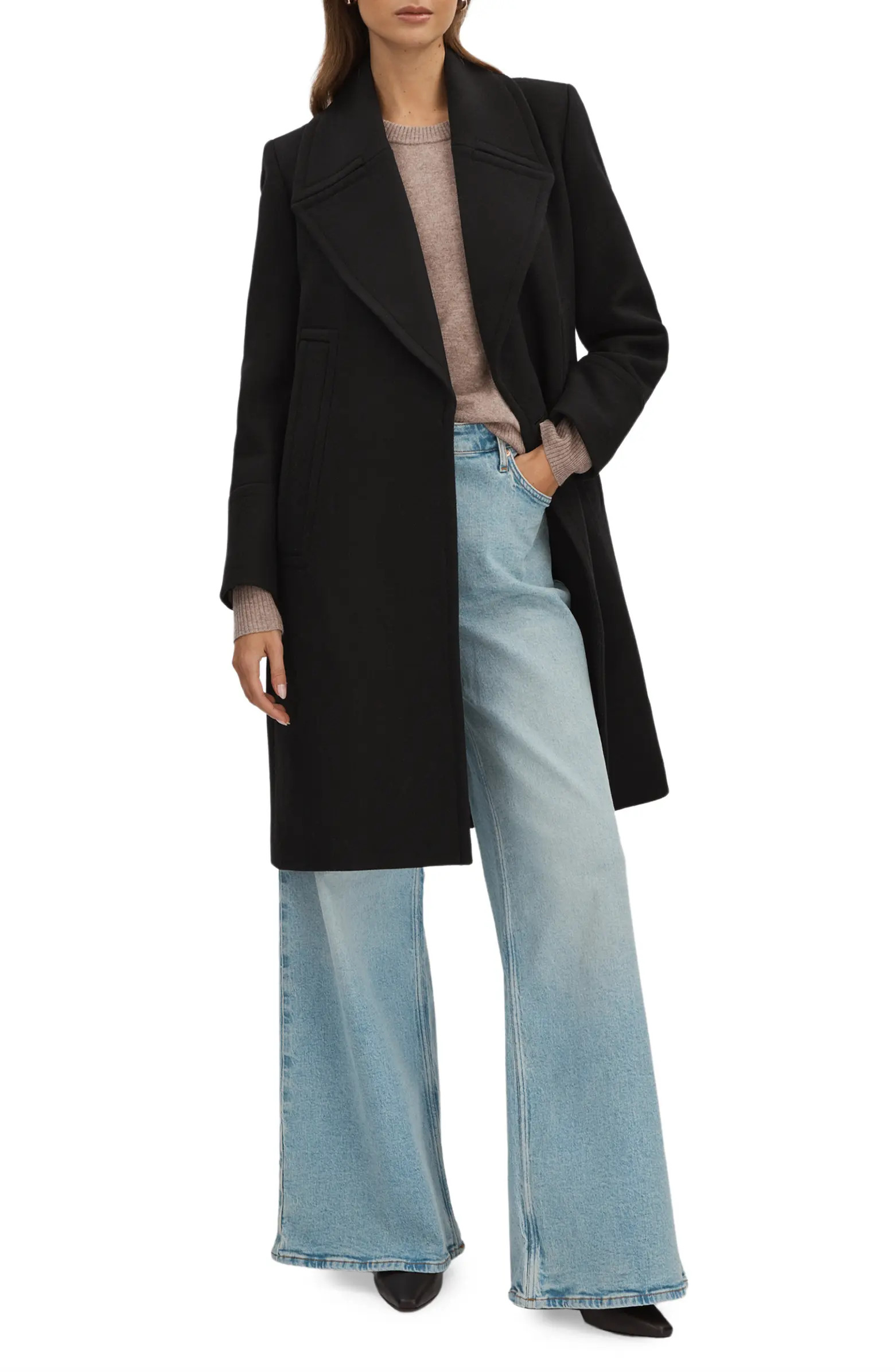 Katia Wool Blend Felt Coat | Nordstrom