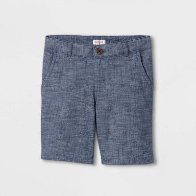 Boys' Flat Front Chino Shorts - Cat & Jack™ Blue | Target