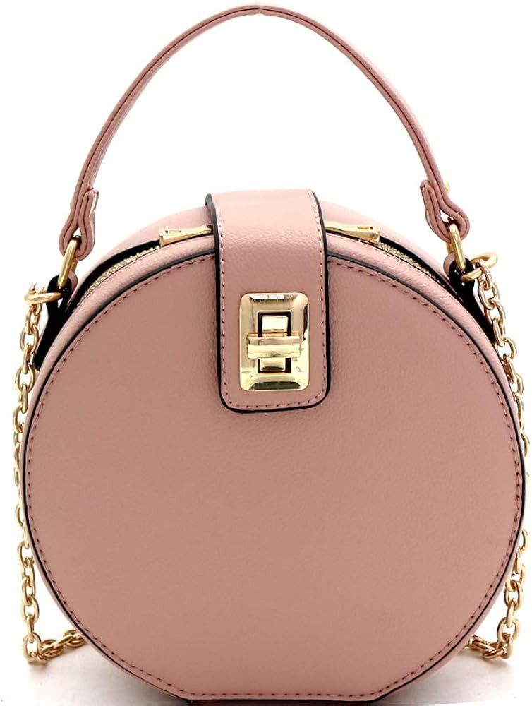 Medium Top-Handle Bow Quilted Neon Checker Vegan Leather Round Satchel Crossbody | Amazon (US)