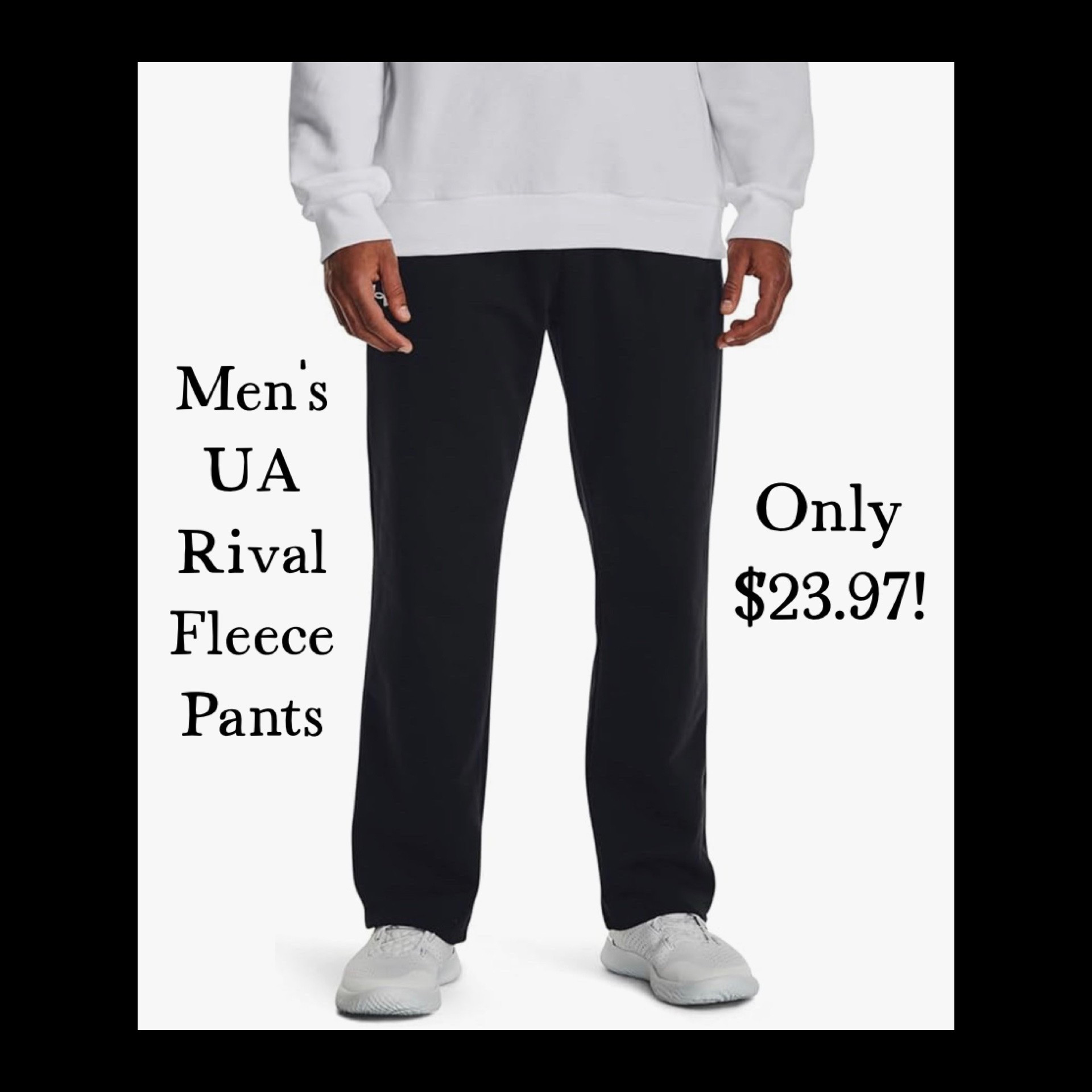 Good Morning! Under Armour Men's Rival Fleece Pants are down to only $23.97 today at Amazon - normally $55! Both my husband and teen son have these comfy pants, and they hold up incredibly well. Great for gifting also - could even start thinking ahead to Father’s Day!

#LTKMens #LTKSaleAlert #LTKActive