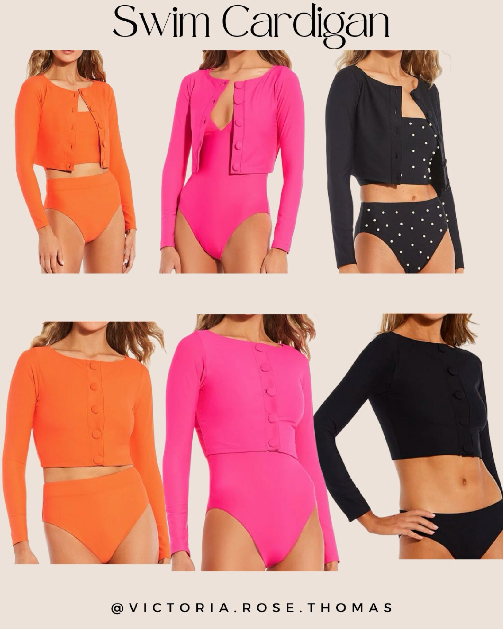 I originally fell in love with the Lisa Marie swim cardigan in baby blue but couldn’t justify paying $275 for a swim sweater lol. Then I found these and I couldn’t justify $88 until NOW they are $30 and I finally bought them. I tried them on in store. I am a 32G and had to size up to a Large. All colors are available 

Swim cardigan
Swim
Swimwear
Modest
Modest swimwear
Black cardigan
Antonio Melani
Cropped button from swim cardigan 
Deal
Steal
Clearance 
Sale
#stylewithnosecrets

#LTKSaleAlert #LTKSwim #LTKStyleTip