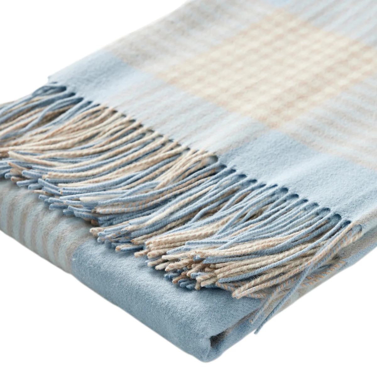 Wembley Plaid Throw in Haze | Caitlin Wilson Design