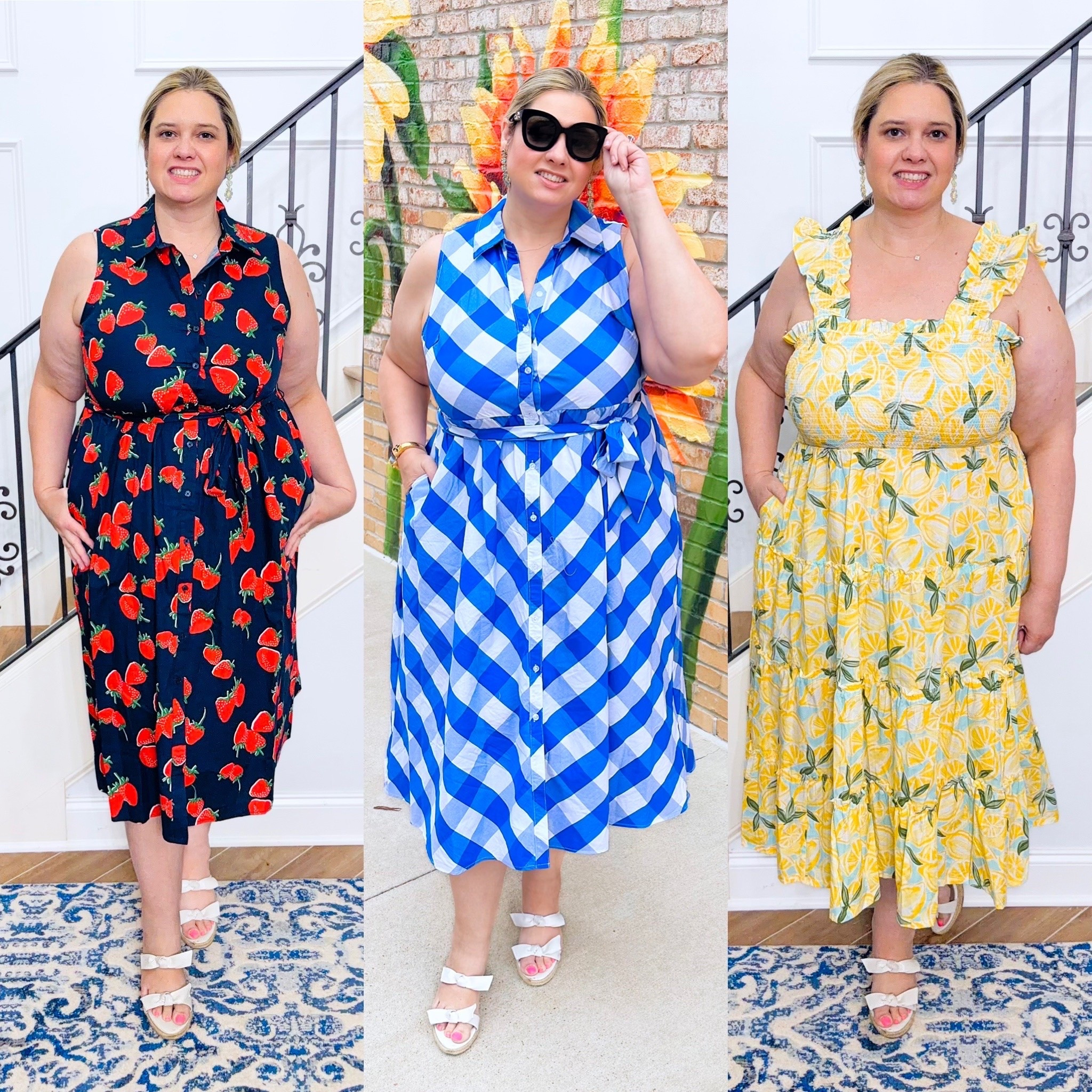 My latest round picks from Crown & Ivy. Wearing an xxl in the shirt dresses and xl in the lemon print smocked dress. These prints are perfect for summer and dresses are on major sale right now

#LTKSaleAlert #LTKMidsize #LTKPlusSize