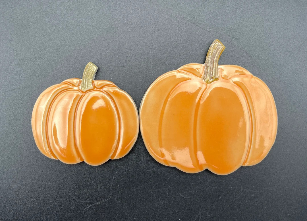 Ceramic Pumpkin Tiles Set of Two Ceramic Mosaic Pumpkins, Handmade by Fabulousfungi. P 10 - Etsy | Etsy (US)