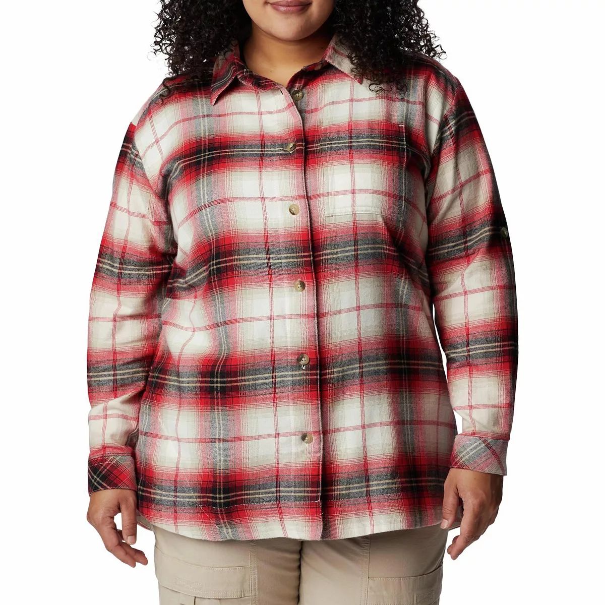 Plus Size Columbia Holly Hideaway™ Plaid Flannel Shirt | Kohl's