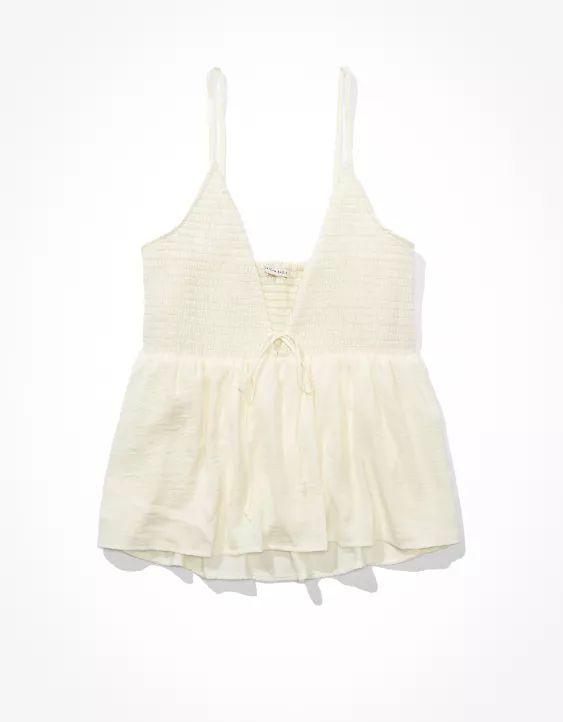 AE Silk Babydoll Cami | American Eagle Outfitters (US & CA)