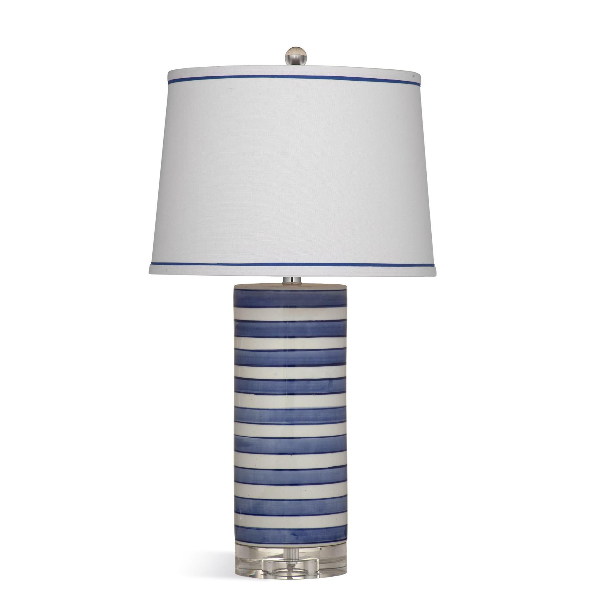 Regatta Stripe 27 Inch Table Lamp by Bassett Mirror Company | Capitol Lighting 1800lighting.com