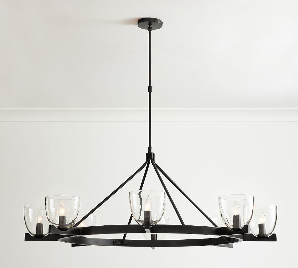 Chamberlin Metal Round Chandelier | Pottery Barn (US)