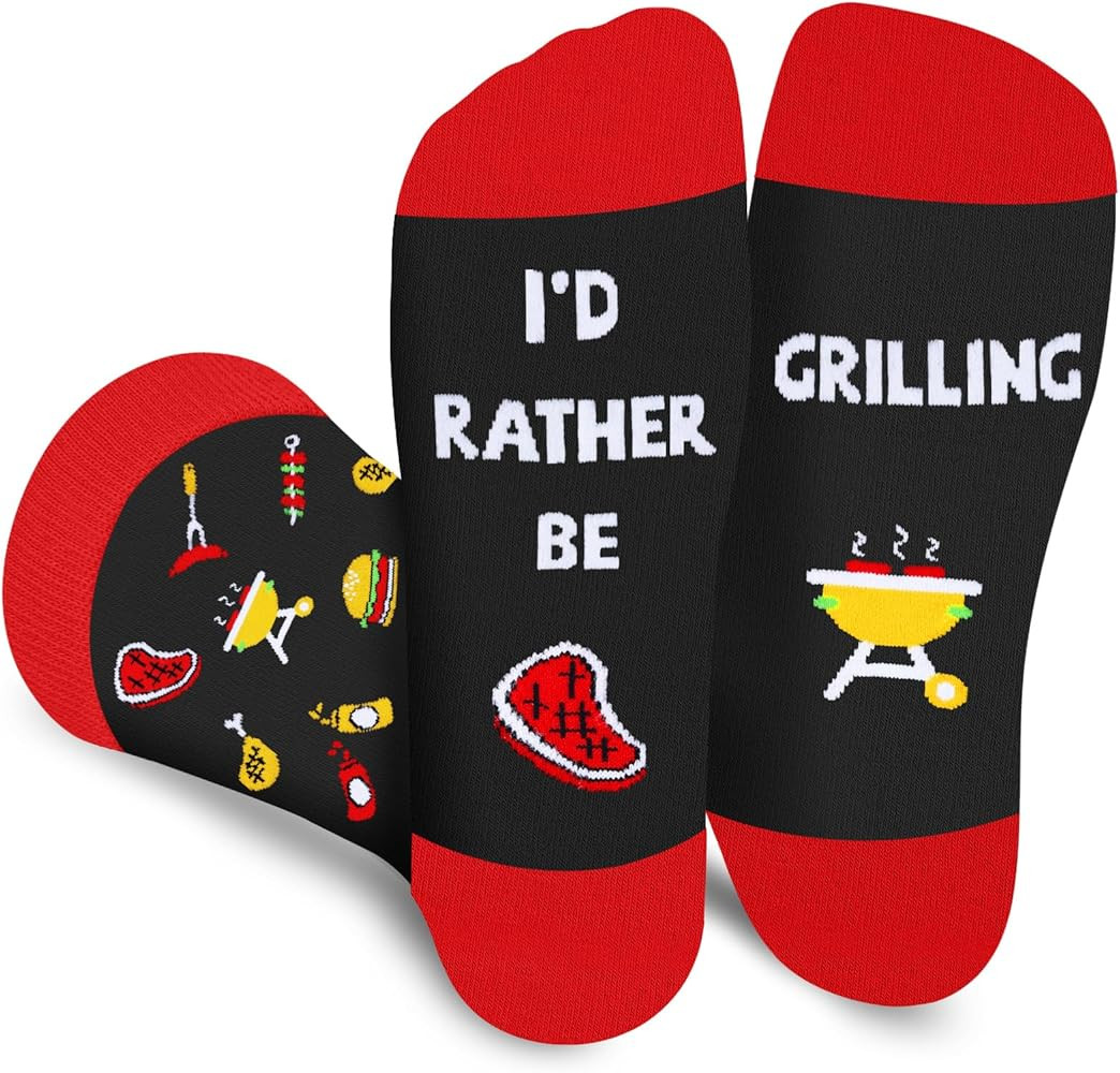 AGRIMONY I'd Rather Be Funny Socks- Novelty Cool Socks for Men Women Teen- Fathers Christmas Birt... | Amazon (US)