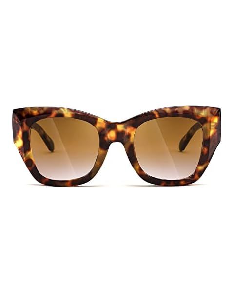 FEISEDY Retro Oversized Cateye Sunglasses for Women Vintage Trendy Cat Eye Shades B2576 | Amazon (US)
