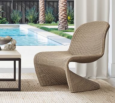 Encinitas All-Weather Wicker Lounge Chair | Pottery Barn (US)