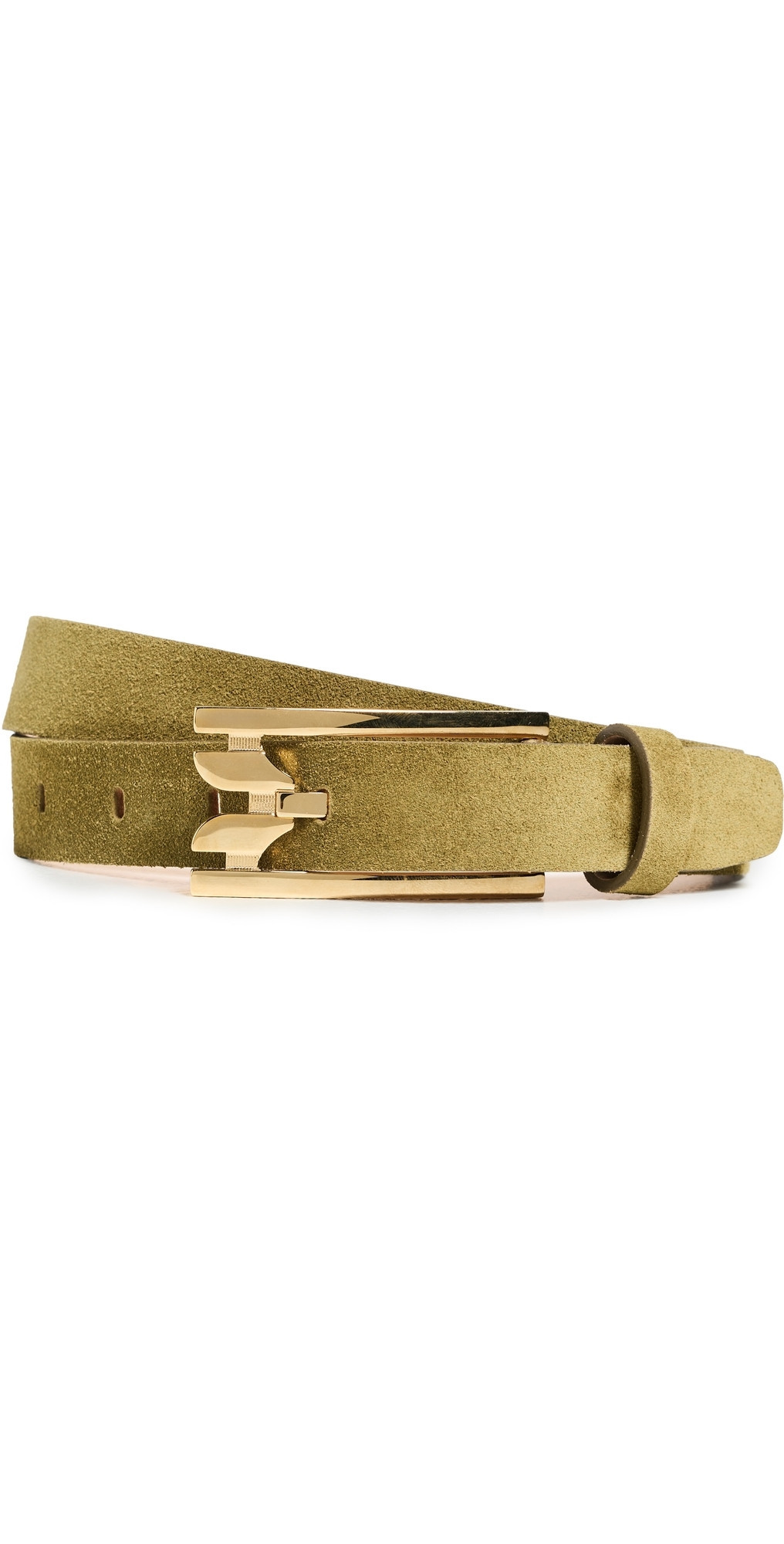 Victoria Beckham Regular Pin-Buckle Belt Cactus Green 100 | Shopbop