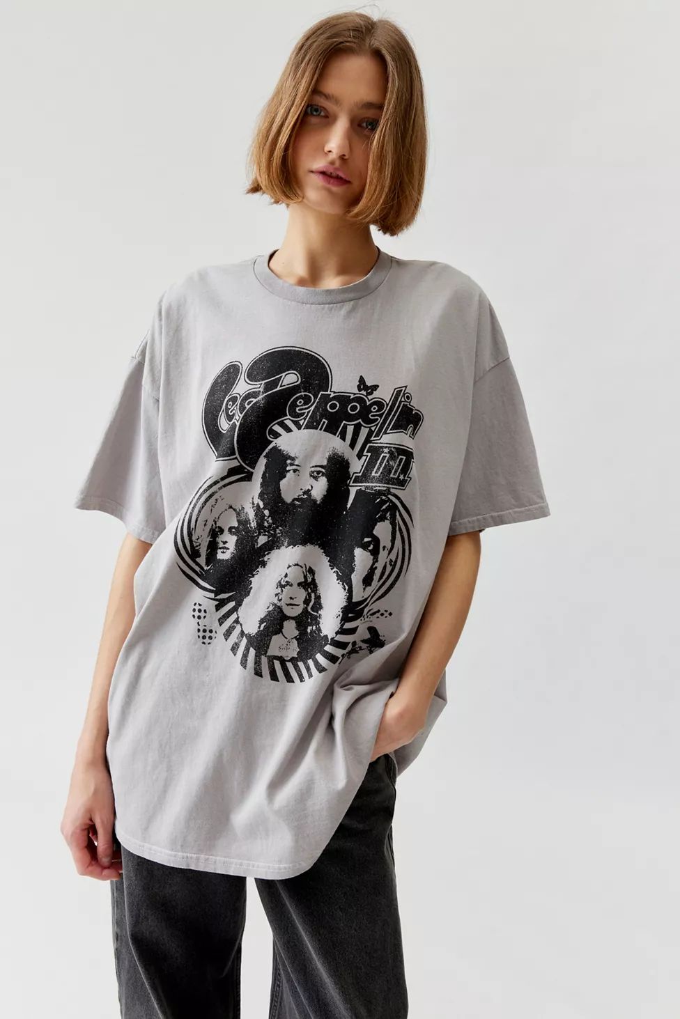 Led Zeppelin Crew Neck T-Shirt Dress | Urban Outfitters (US and RoW)