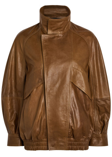 Ariste leather bomber jacket | Harvey Nichols
