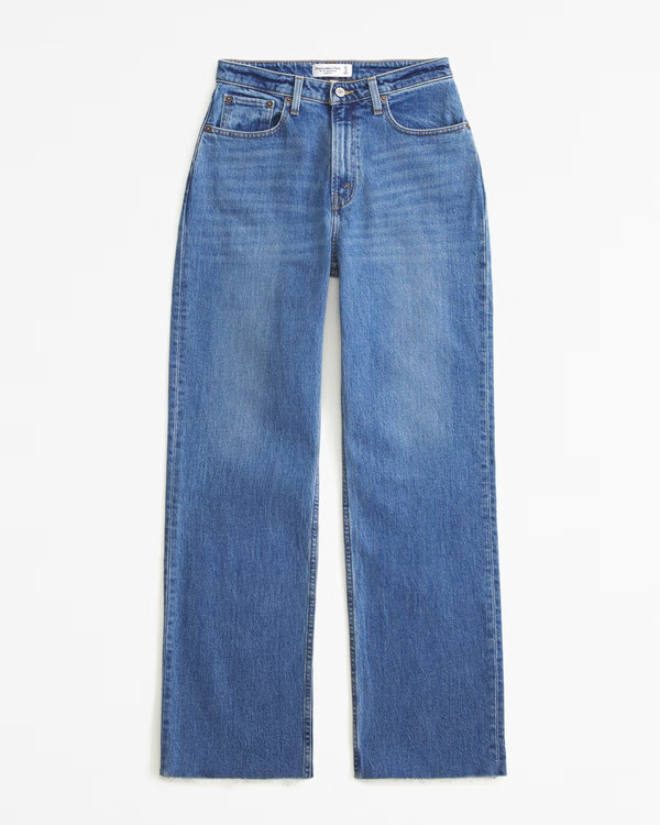 Women's Curve Love High Rise 90s Relaxed Jean | Women's New Arrivals | Abercrombie.com | Abercrombie & Fitch (US)