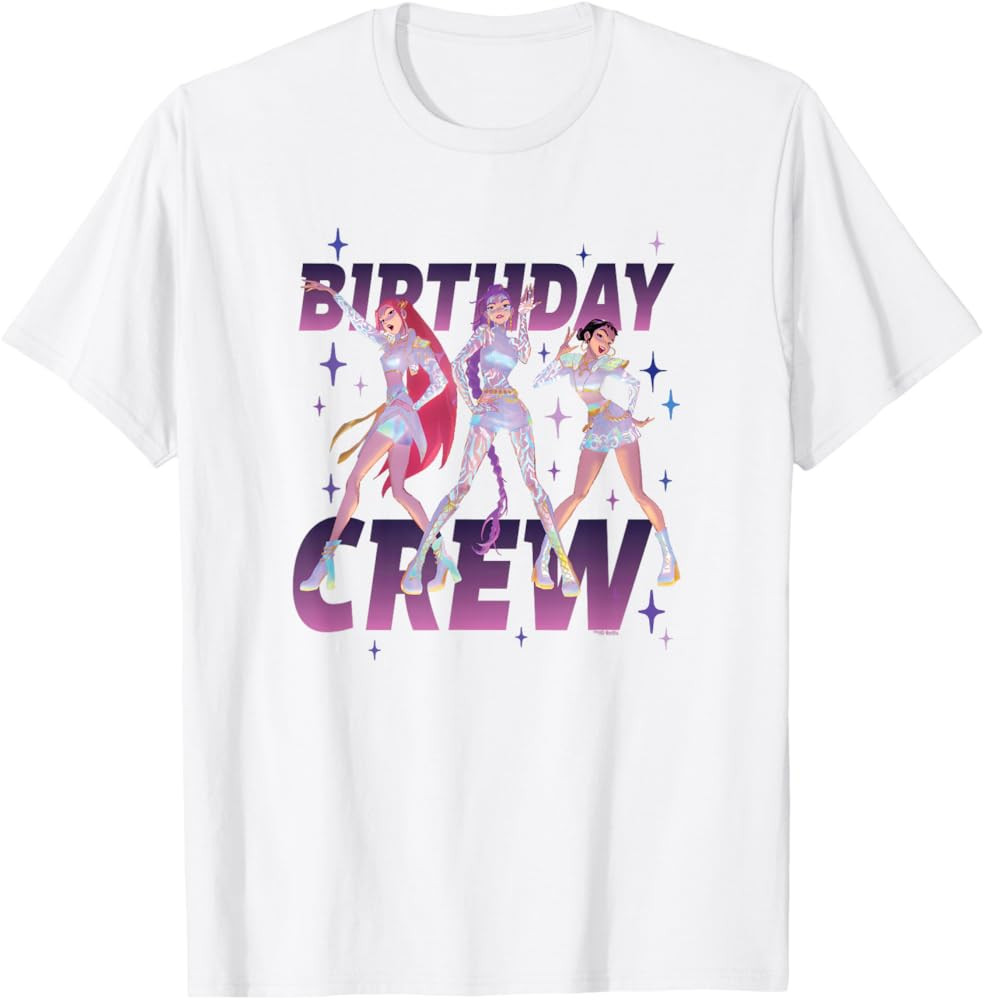 Kpop Demon HUNTR/X Birthday Crew Officially Licensed T-Shirt | Amazon (US)