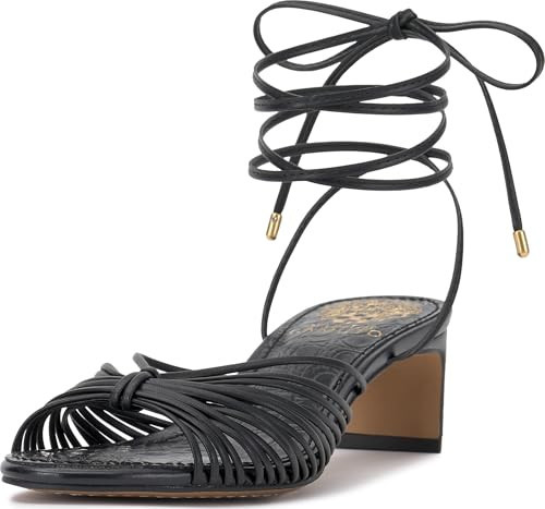 Vince Camuto Women's Lory Heeled Sandal, Black, 5.5 | Amazon (US)