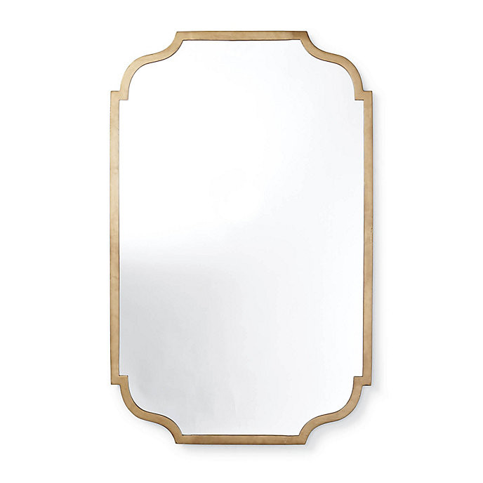 Mari Wall Mirror with Brushed Silver Iron Frame & Moroccan-Inspired Silhouette | Frontgate