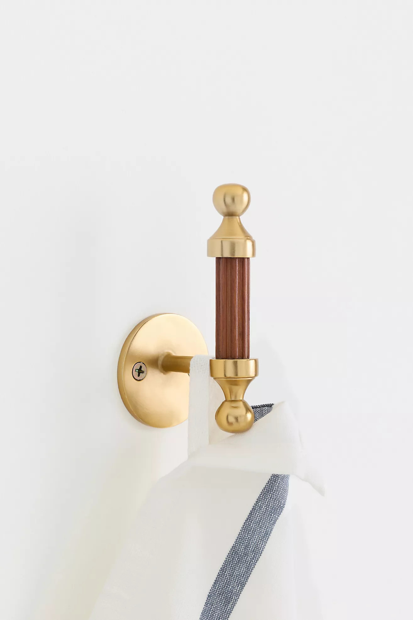 Farro Wood Hook | Anthropologie (US)