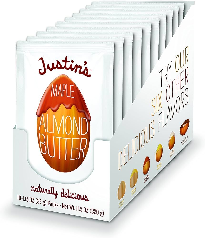 Justin's Nut Butter Maple Almond 10 Squeeze Packs, 1.15 Ounce | Amazon (UK)