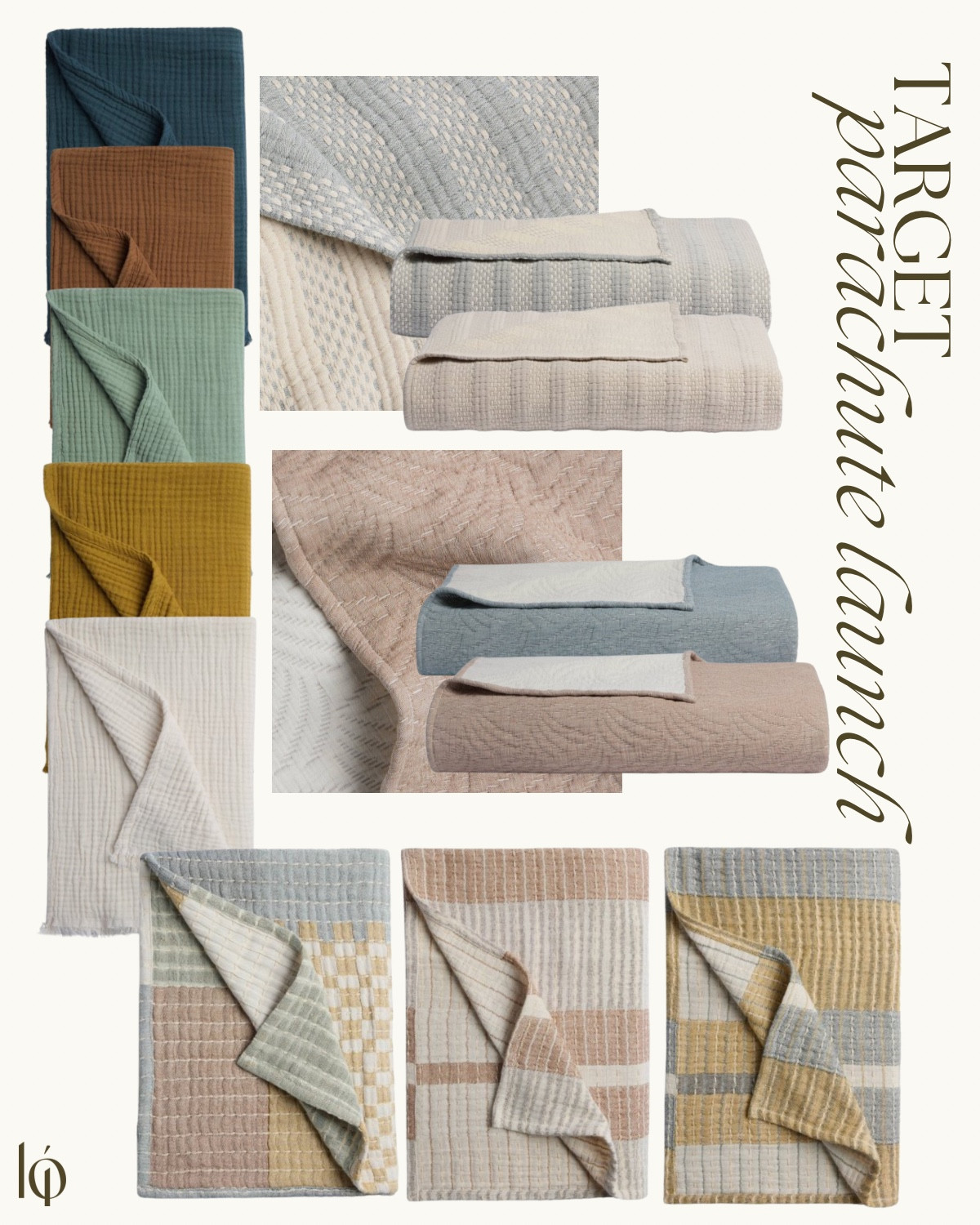 Parachute’s exclusive collection for Target has officially launched! Discover over 200 luxurious bedding and bath essentials—crafted for softness and style—now available in-store and online, with most items under $90.

	•	#ParachuteForTarget
	•	#TargetStyle
	•	#LuxuryForLess
	•	#CozyAtHome
	•	#TargetHome
	•	#BeddingGoals
	•	#BathroomRefresh
	•	#SoftestSheets
	•	#LuxeForLess