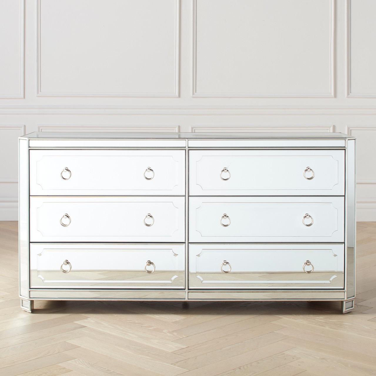 Simplicity Mirrored 6 Drawer Chest | Z Gallerie