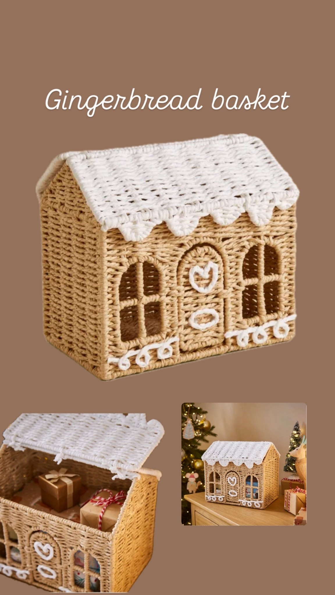 The cutest christmas gingerbread basket 🎄

#LTKgiftguide #LTKuk #LTKautumn