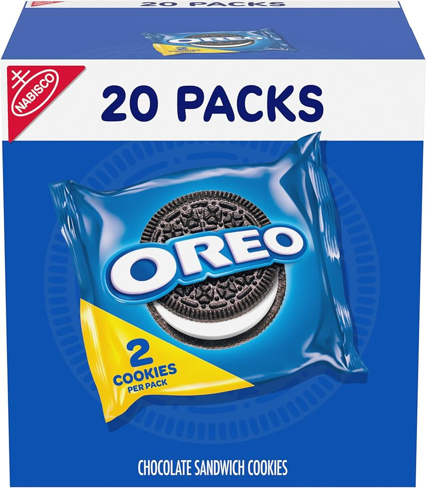 OREO Chocolate Sandwich Cookies, 20 Snack Packs (2 Cookies Per Pack) | Amazon (US)