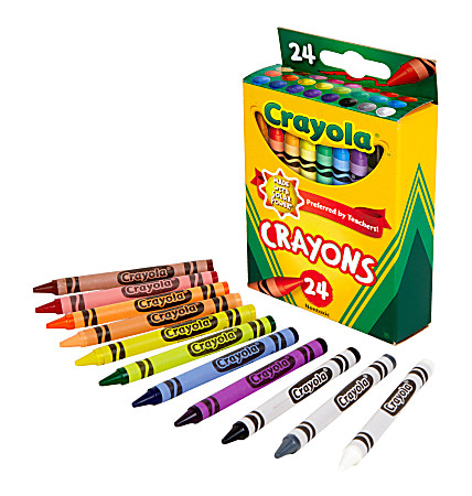 Crayola Crayons Assorted Colors Pack Of 24 Crayons - Office Depot | Office Depot and OfficeMax 