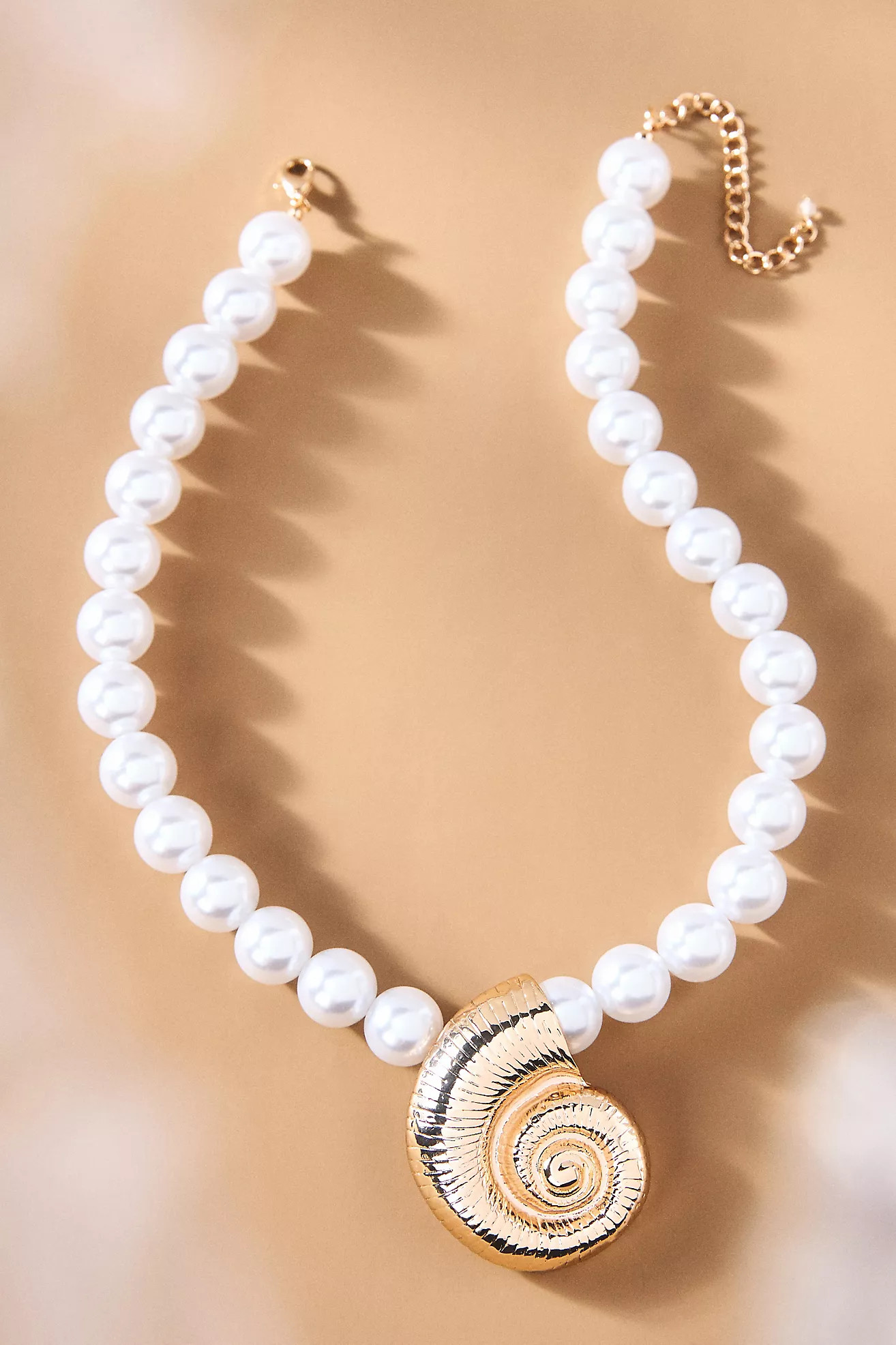 Seashell Pendant Pearl Necklace | Anthropologie (US)