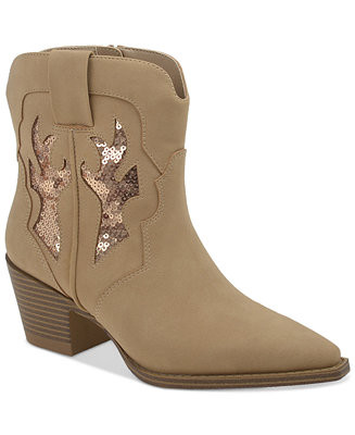 Wild Pair Lucie Western Booties, Created for Macy's - Macy's | Macy's