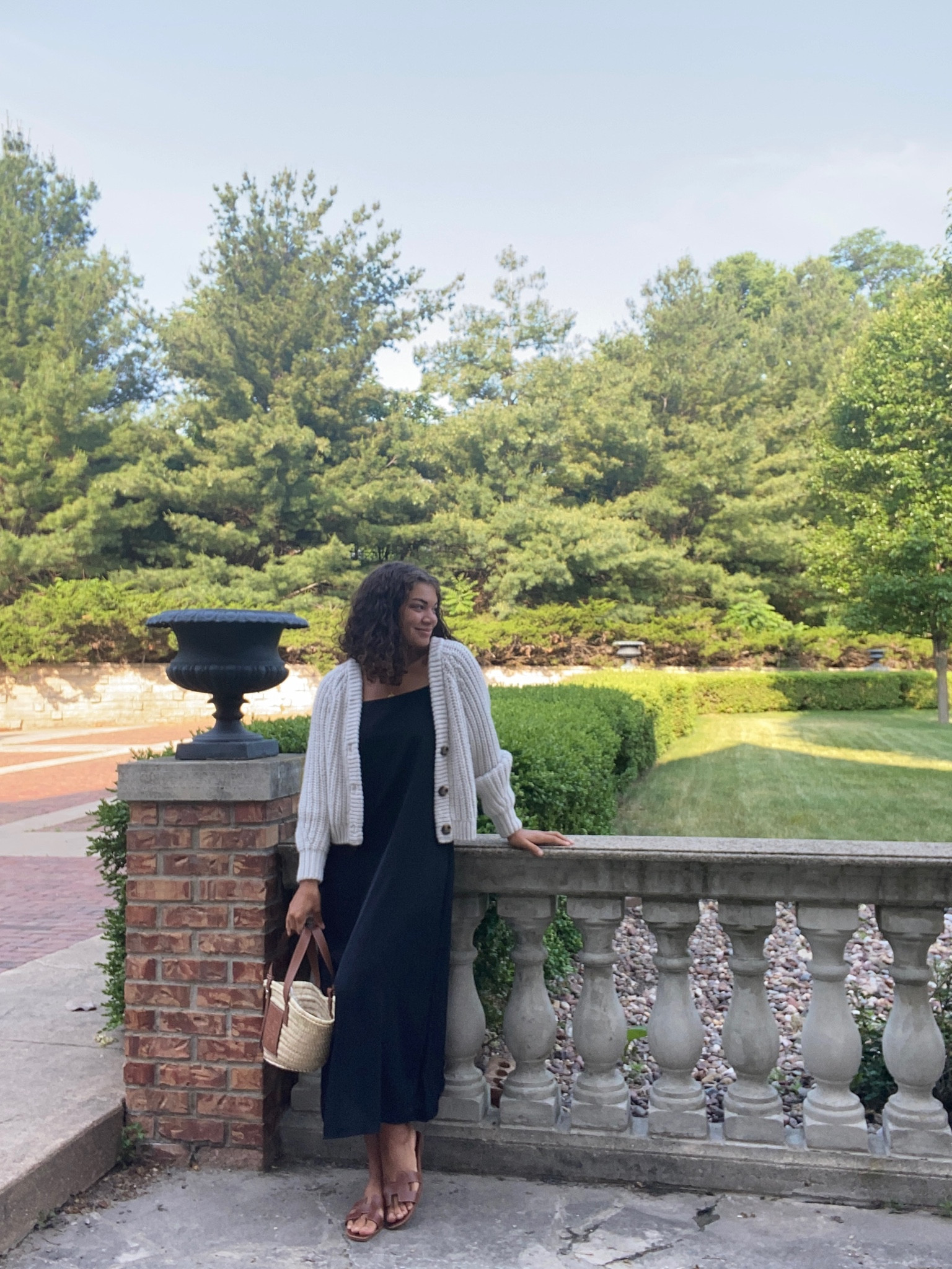 A simple summer outfit never fails! Can’t go wrong with a black slip dress, chunky cardigan for when it’s cool, leather sandals, a straw bag, or a coin necklace. 

#LTKstyletip #LTKFind #LTKSeasonal
