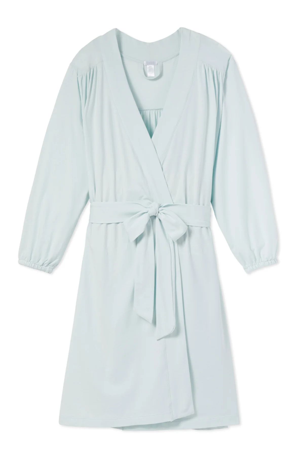 DreamKnit Robe in Coastal Blue | LAKE Pajamas