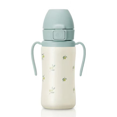 Grosmimi Stainless Steel Straw Cup with Flip Top - 10oz (300ml) Olive_Pistachio | Target