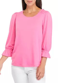 Crown & Ivy™ Women's Solid Baby Terry T-Shirt | Belk
